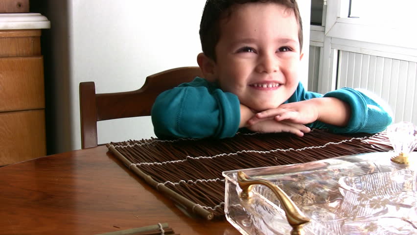Little Boy and his  yummy chocolate chip cookies