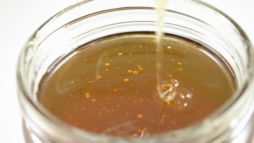 honey in slow motion