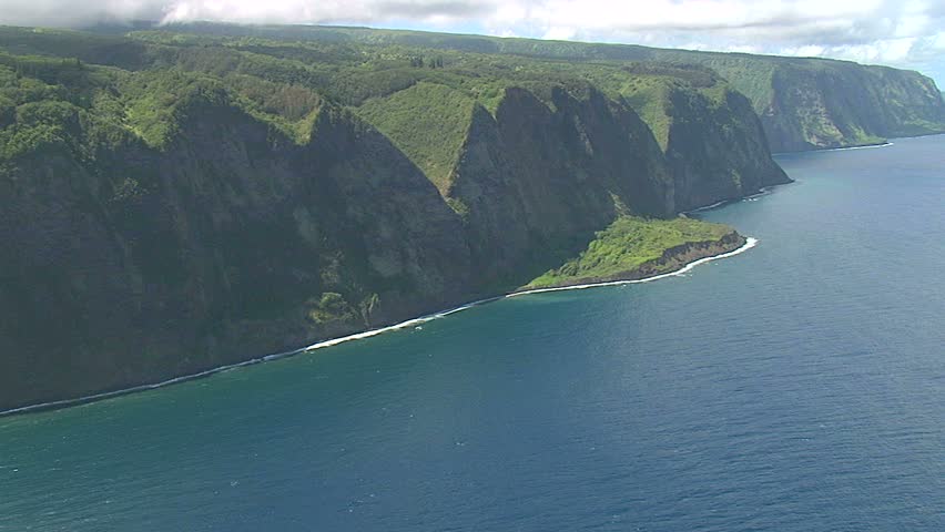 Aerial of the Hamakua Coast, Hawaii