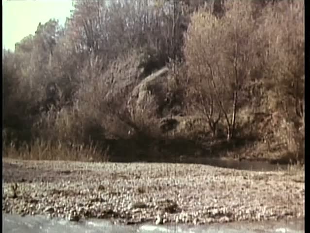 Zoom in to soldiers waiting in ambush
