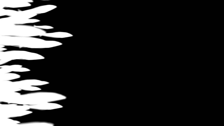 Shoal of fishes with alpha channel