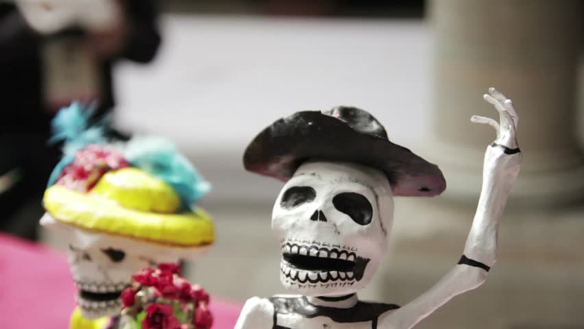 Typical Art of Mexico, colorful creatures made with paper