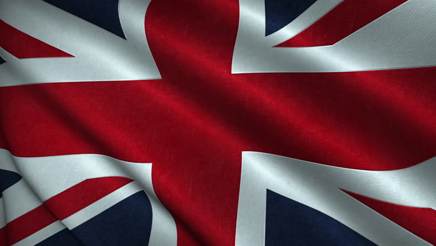 3d Animation Of A British Flag Swinging, Loopable Stock Footage Video ...