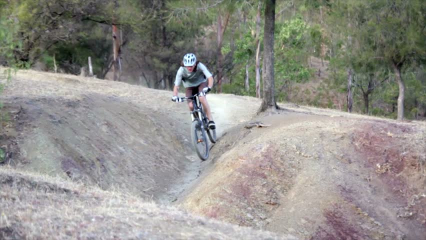 Jump with mountain Bike