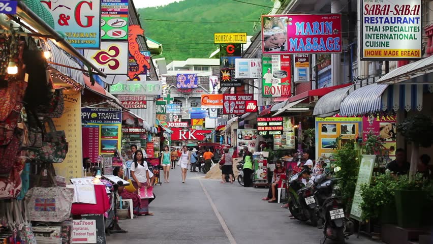 PATONG - 25 OCTOBER 2011: Massage streets and popular sex tourism centers in Phuket Thailand