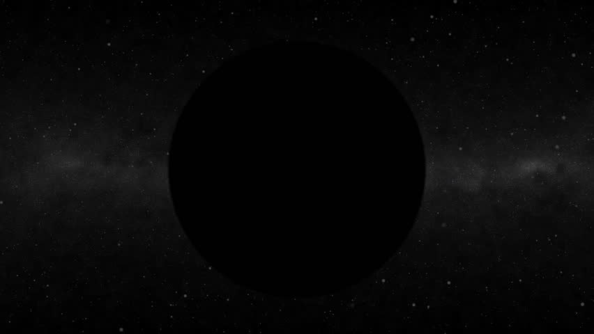 Eclipse of Sun on blue planet - full HD