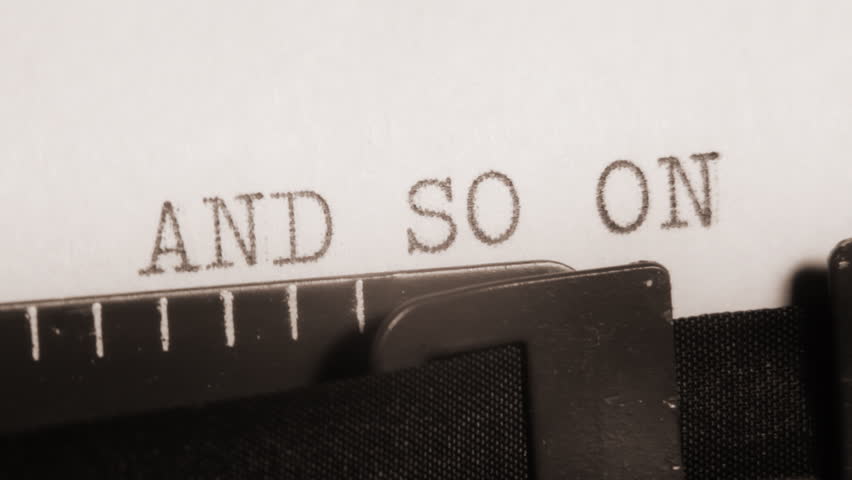 BEGINNING. THE END. MORE. Typewriter. Typing.Video clip with audio. A sequence of three words. Subtitles can be enlarged by editing the HD version to PAL or NTSC.
Clip id: Titles-beginning_2HD

