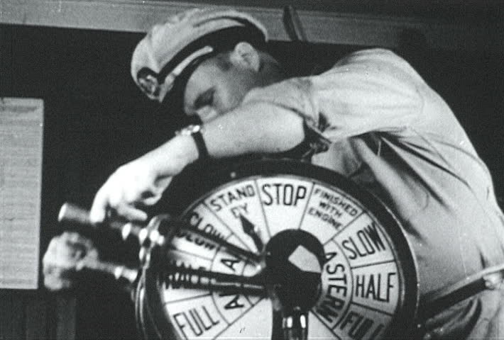 ATLANTIC OCEAN - CIRCA 1942-1944: World War II, Captain Full Steam Ahead