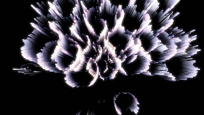 Pin board animation with high pins. Also metaphor for teamwork as lot of pins are forming bubbles structure.