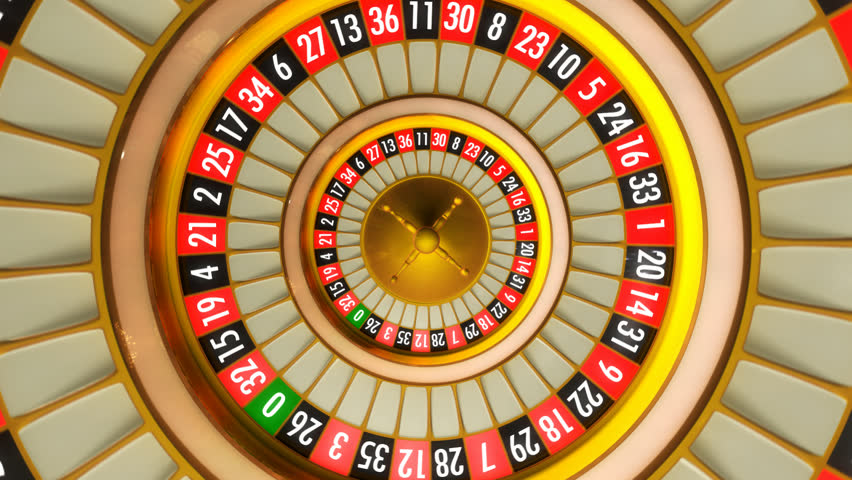 3D animation of casino roulette. Whole 360 rotation loopable.