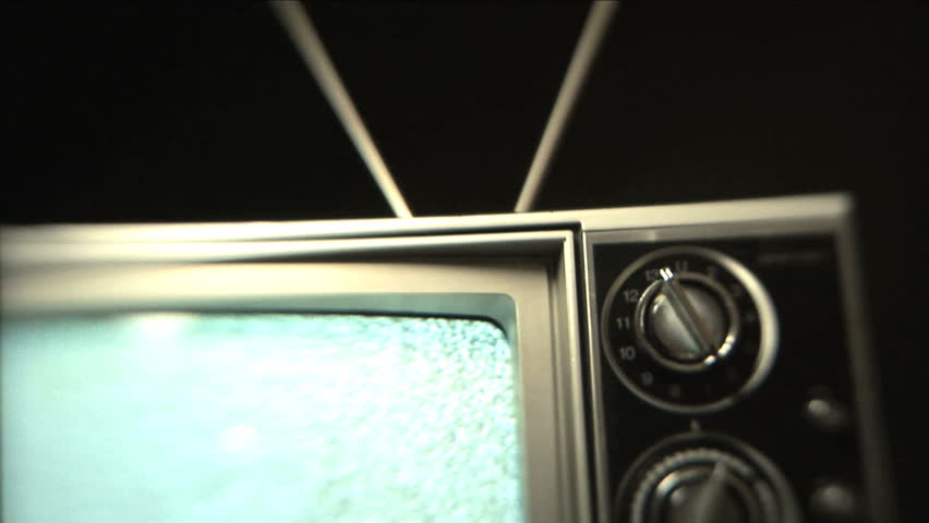 Static TV, Older television playing static