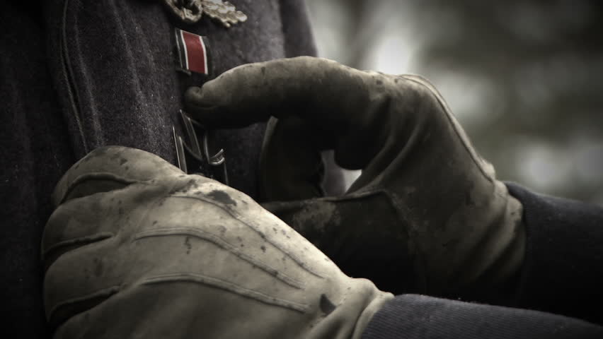 Iron cross on solider ww2