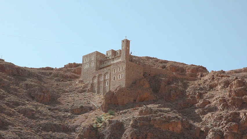 Monastery of Deir Mar Musa al-Habashi Nebek, Syria. Place of multi religion dialogue.