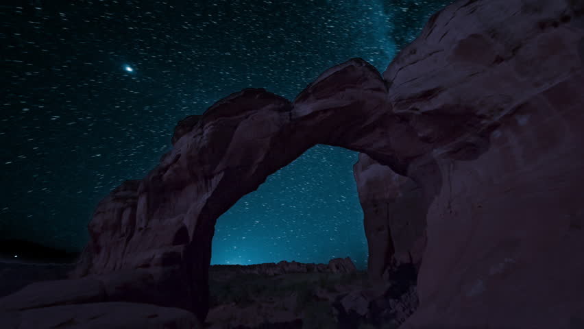 Sunrise in a canyon time-lapse.