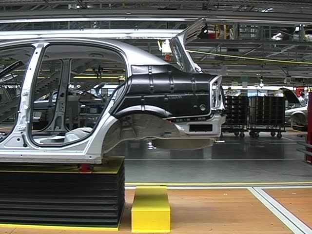 car factory, assembly belt