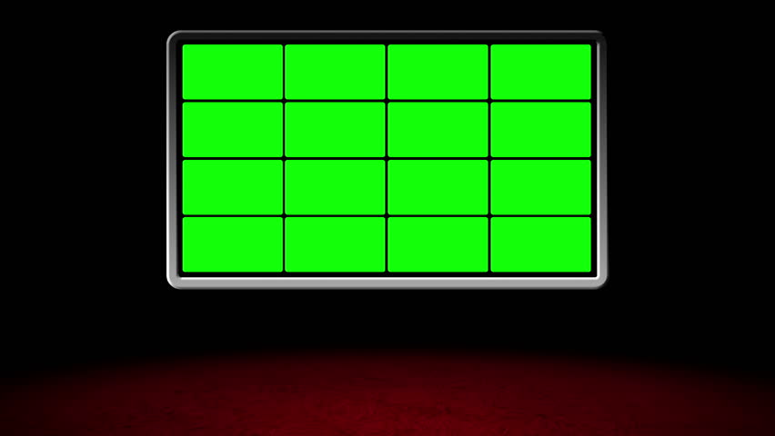 Red Carpet design Virtual Studio.

You can use your custom footage in the screen by replacing the green areas by using chroma key.Also you can loop it by using dissolve.
