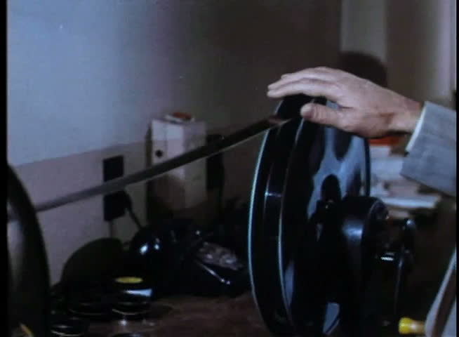 Hidden packets of drugs rolled out of film reels