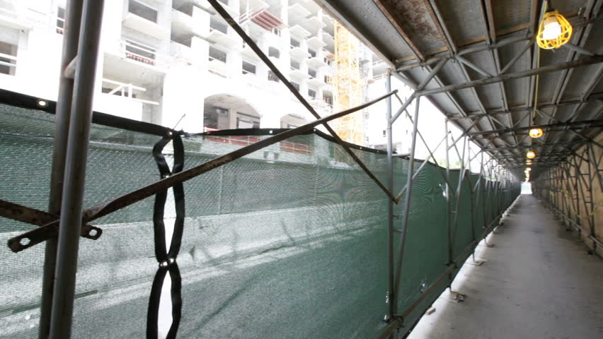 Construction scaffolding video