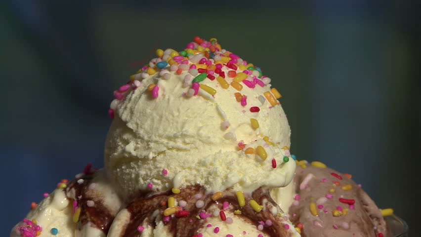 Ice cream and sprinkles