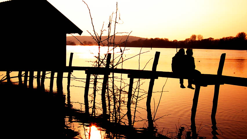 romantic scene with lovers