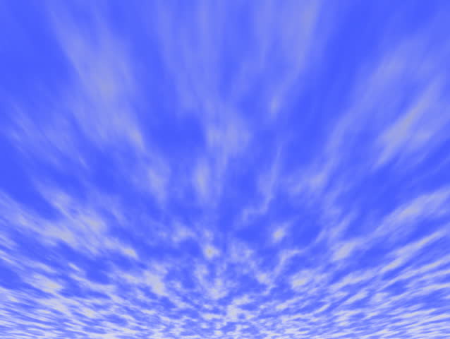 Computer-generated animation depicting a sunset