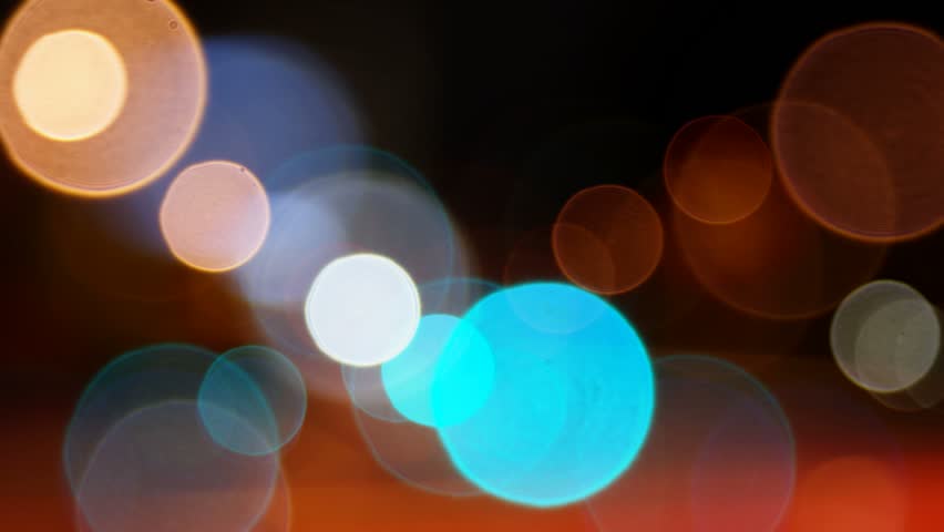 Timelapse out of focus, orbs.