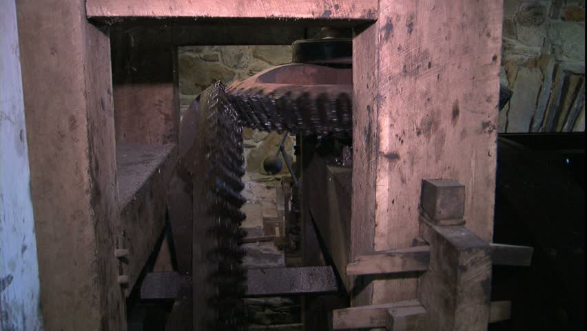 massive gears from waterwheel, Pawtucket, RI