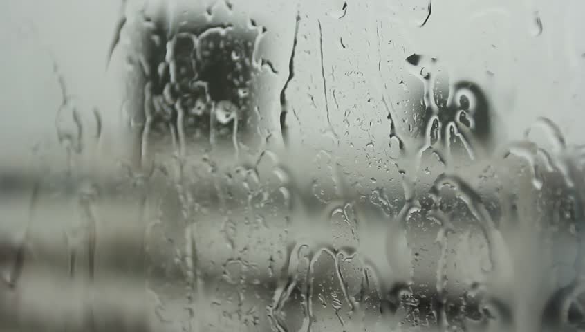 Raindrops on window