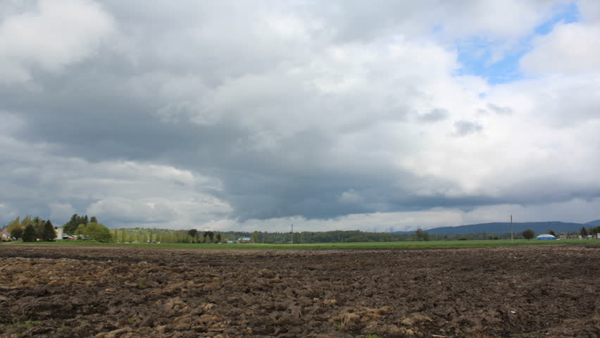 Time Lapse of a plowed farmer's field