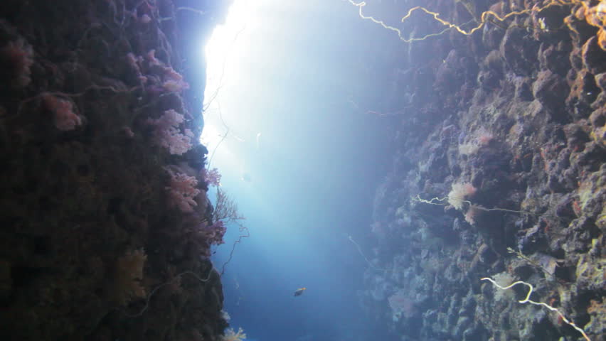 sun beams inside the cave