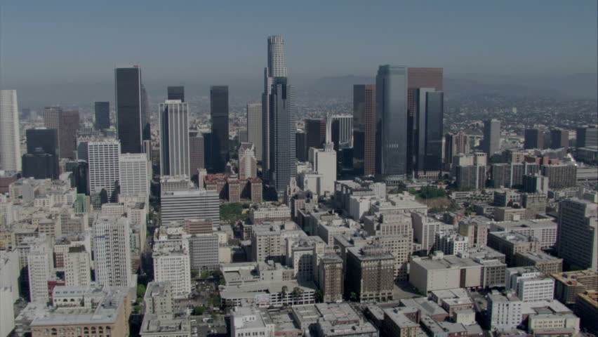 aerial daytime view of Los Angeles