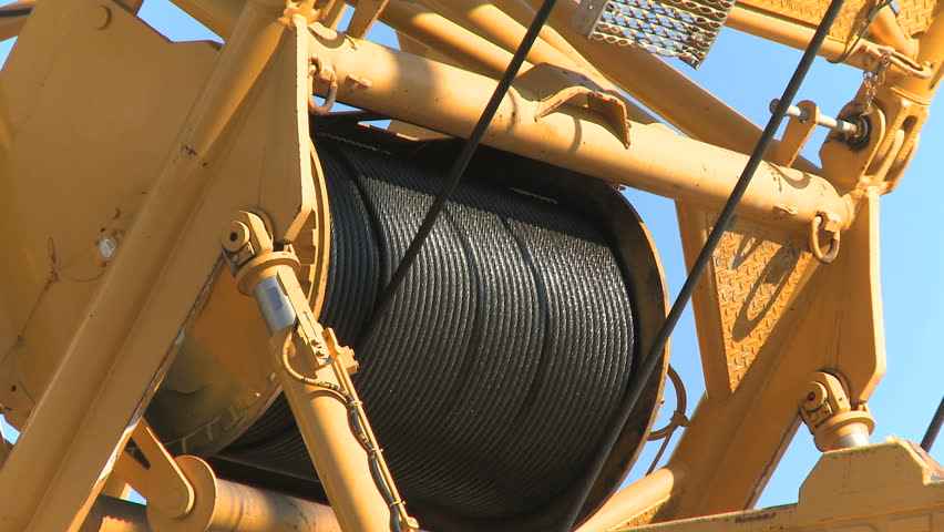 Heavy duty crane winch