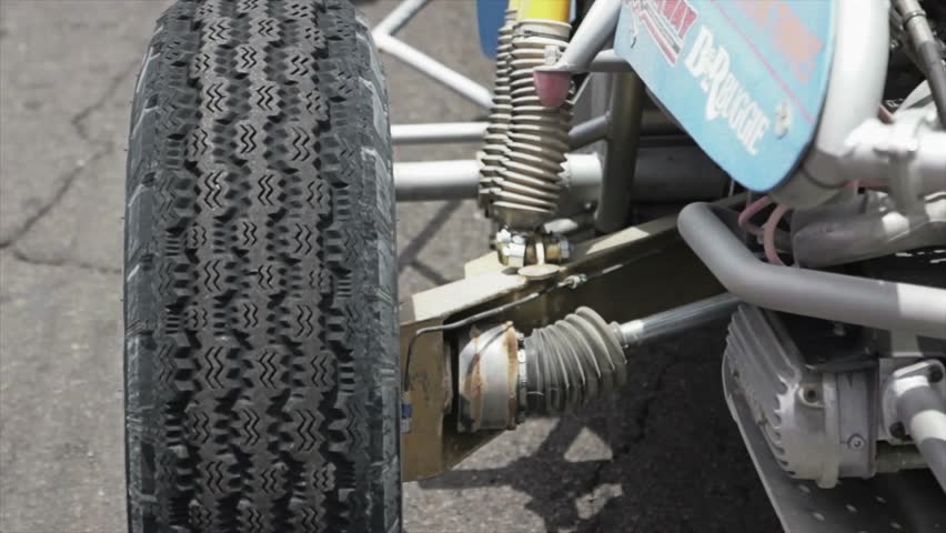 BAJA CALIFORNIA, MEXICO -  APRIL 30: Detail of car at the Norra International Rally Competition, April 30, 2012 in Baja, California. 