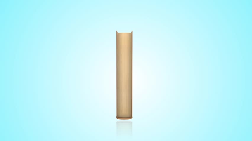 3D animation of opening book for use in presentations, manuals, design, etc.