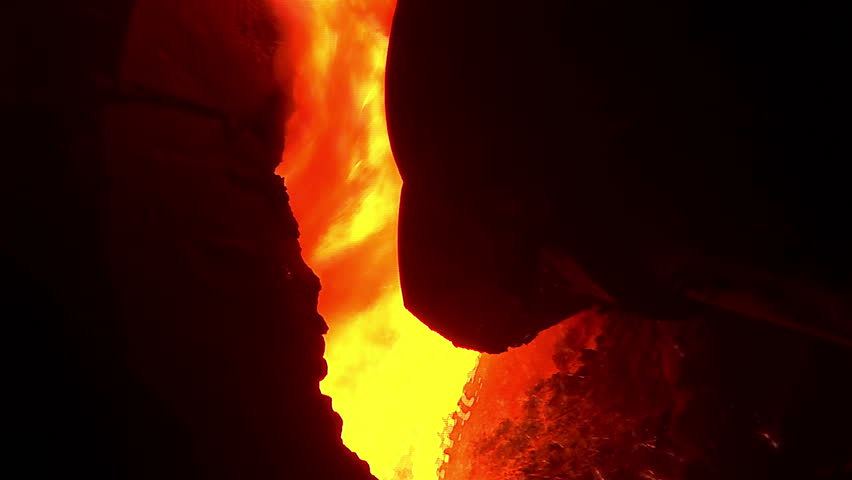 Iron and Steel Works. Converter plant. Smelting of metal.
