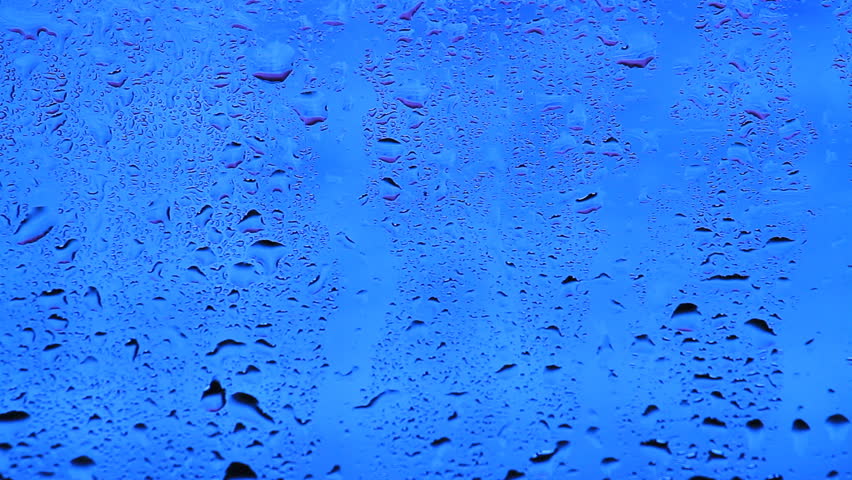 Condensation on the glass.