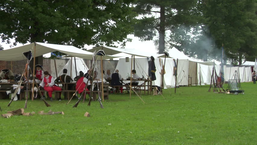 STAFFARDA, ITALY - CIRCA 2012: Reenactment of the battle fought during Nine Years' War in Piedmont-Savoy (northern Italy) on 18 August 1690. It was a victory for the French commander against the Duke of Savoy.