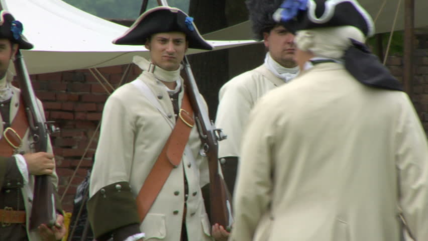 STAFFARDA, ITALY - CIRCA 2012: Reenactment of the battle fought during Nine Years' War in Piedmont-Savoy (northern Italy) on 18 August 1690. It was a victory for the French commander against the Duke of Savoy.