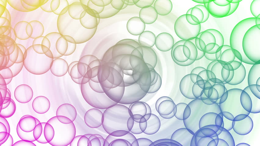 wonderful loop video animation with moving bubbles