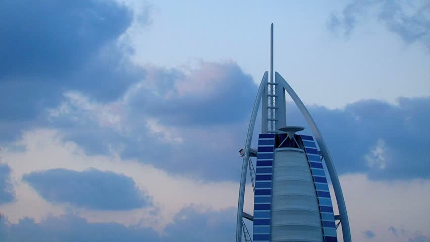 Dubai - Circa 2012: The Burj al Arab hotel in 2012. The famous Burj al Arab hotel in Dubai, United Arab Emirates.