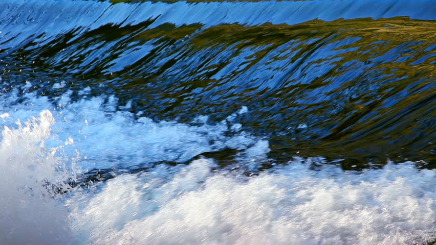 Waterfall turbulent river