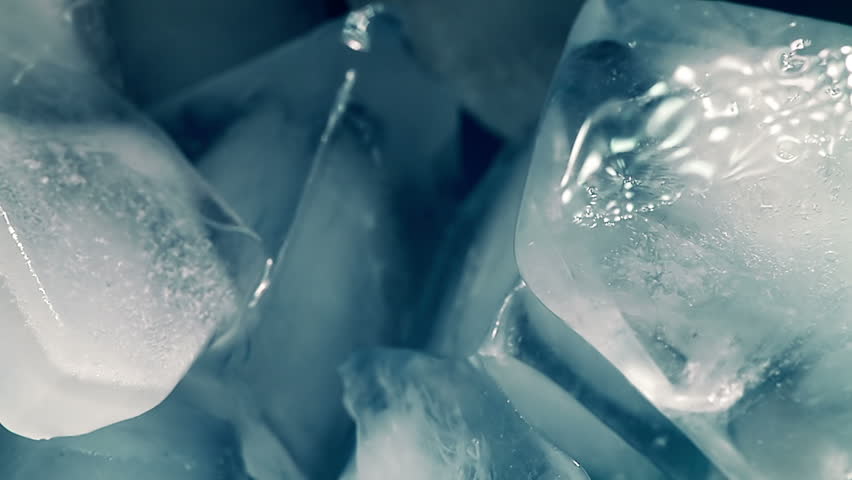 Ice Cubes Melting in Time Lapse