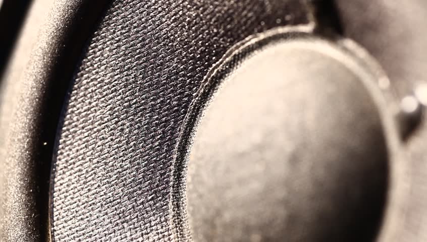 Close up of  woofer 