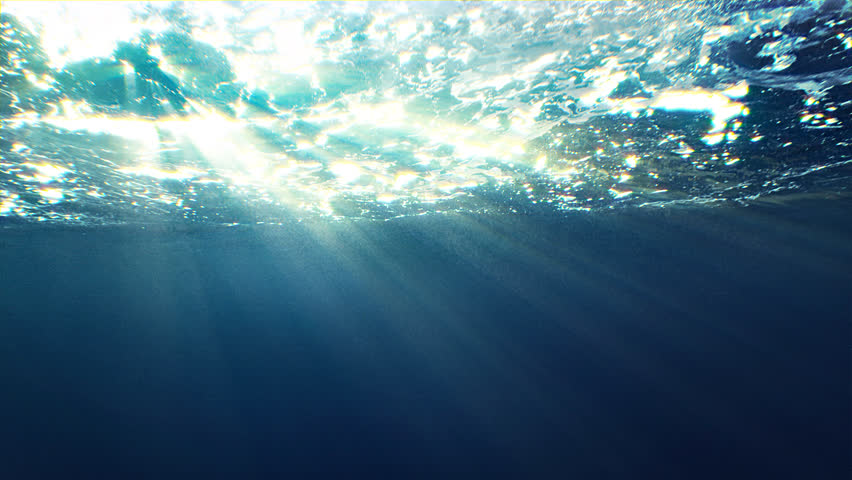 Beautiful Underwater Sea Scene View With Natural Light ...