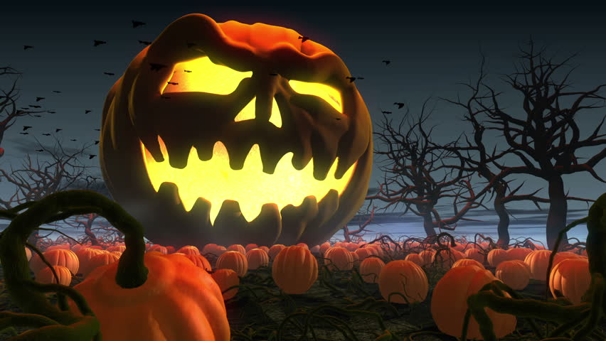  King of pumpkins. Horror  3d animation