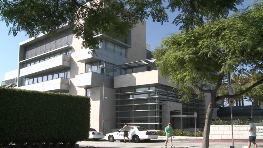 LOS ANGELES - CIRCA 2010 - A police station near Century City in Los Angeles. 