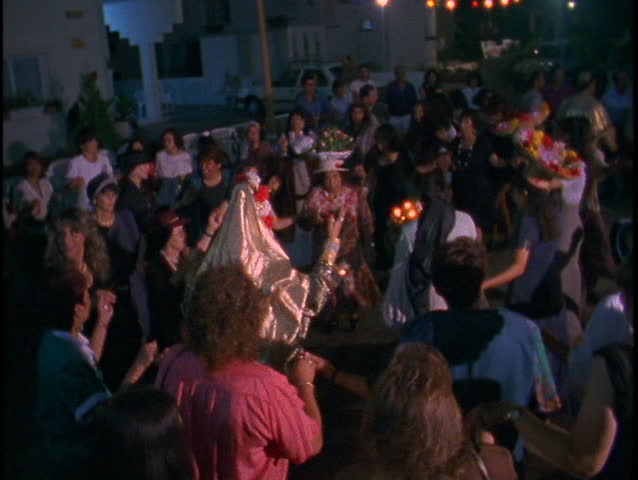 YEMEN - CIRCA 1995 - Family and friends celebrate a rarely filmed Yemenite wedding in a rural village in Yemen. 