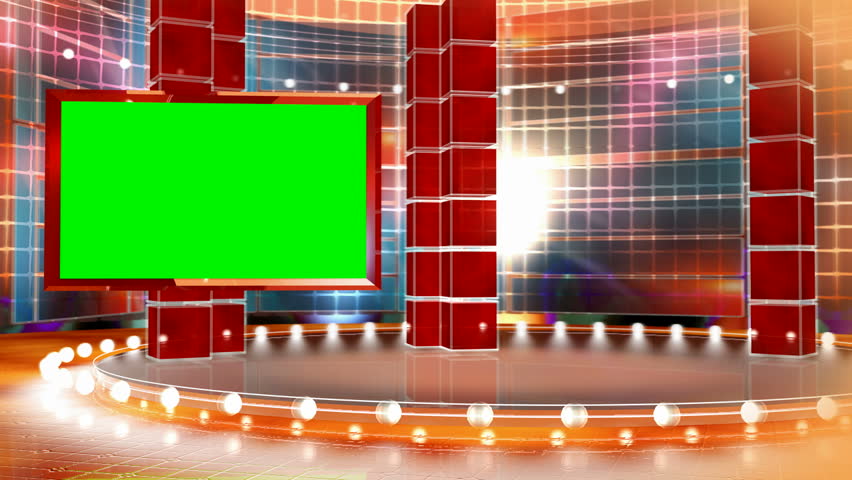 Virtual animated backdrop for television programs