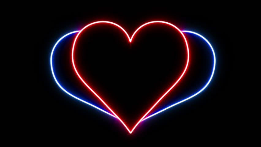 Glowing Neon Breaking Heart Stock Footage Video 3893624 Shutterstock 7442