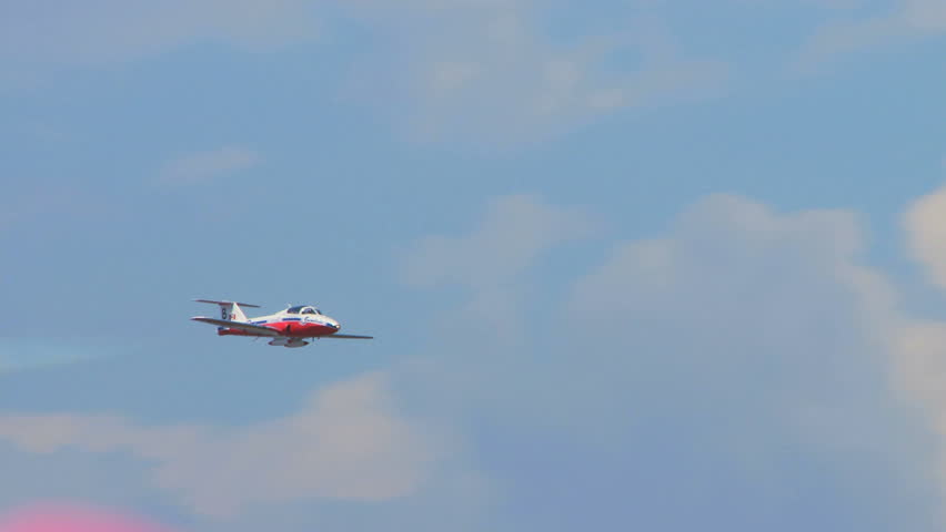 QUONSET, RHODE ISLAND - CIRCA JUNE 2012: Canadian Snowbirds Demonstration Team - 10